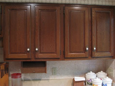 staining inside of kitchen cabinets